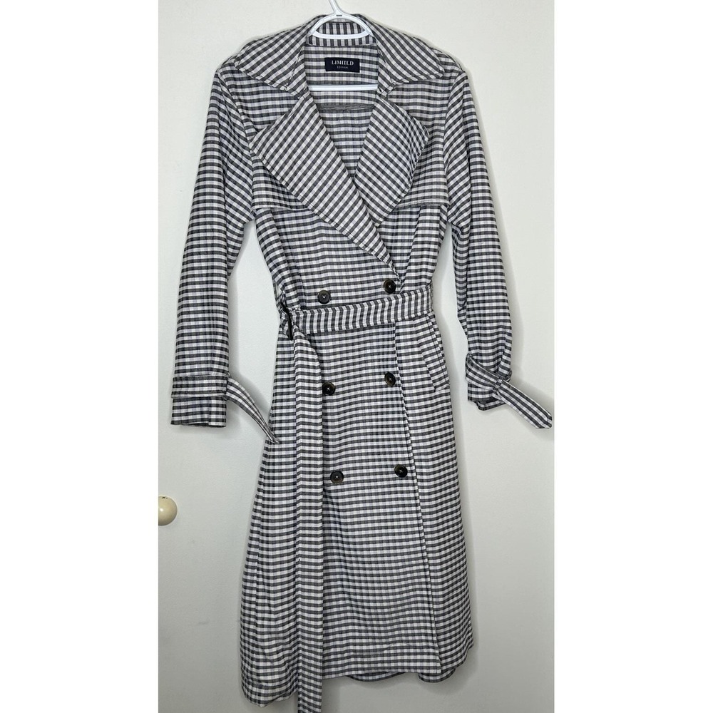 M&S Limited Edition Purple Grey Womens Pebble Belted Mac Trench Coat US 8 UK 6